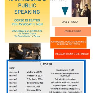 Teatro di narrazione e public speaking per avvocati